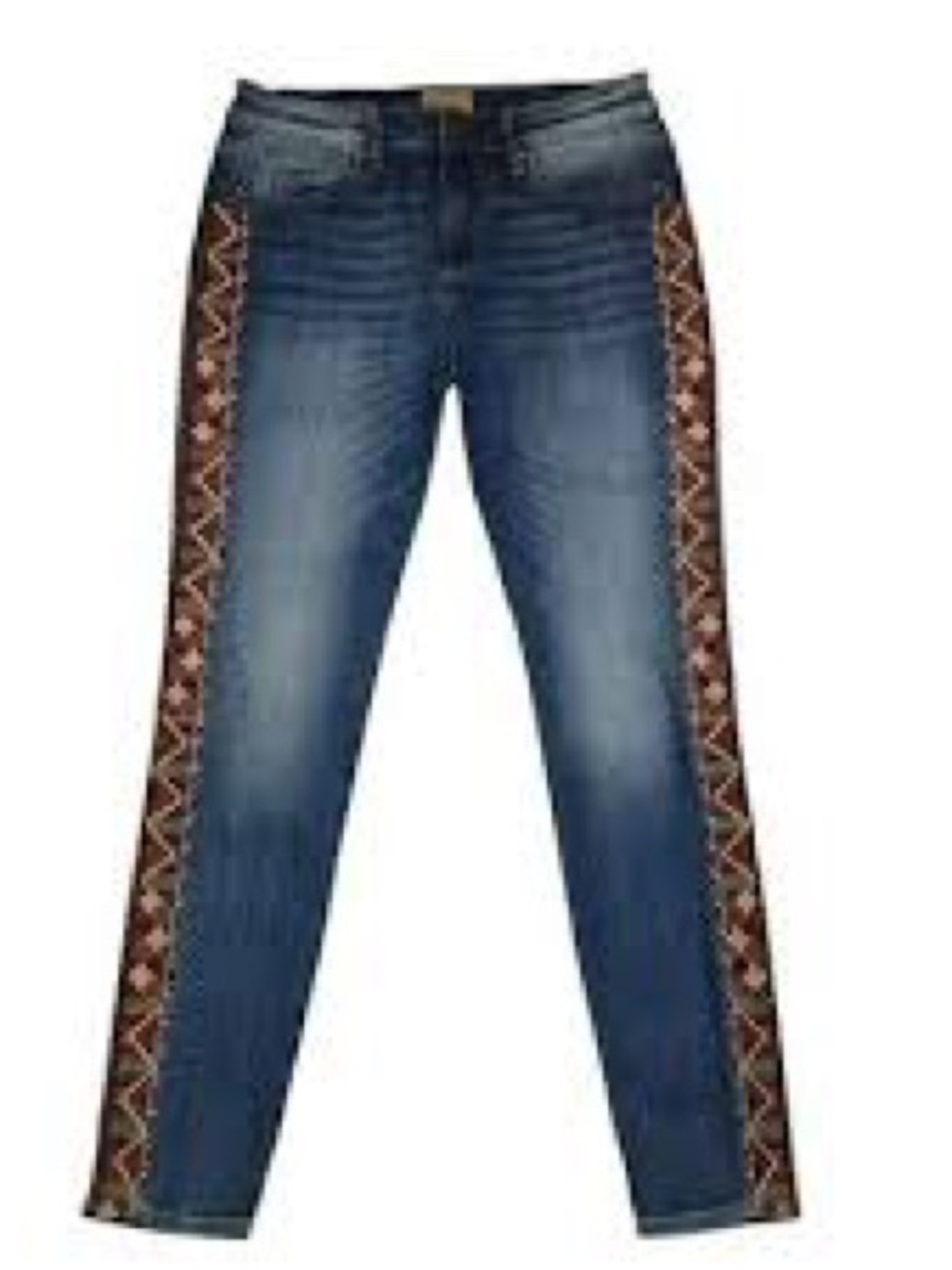 DRIFTWOOD / Jackie Blue Jeans Embroidered Beaded Side Trim - Sz. 30